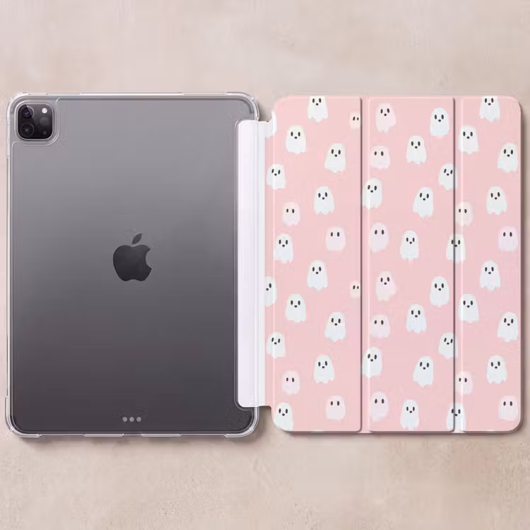 iPad-Hülle - Geister - Muster - Rosa — 6