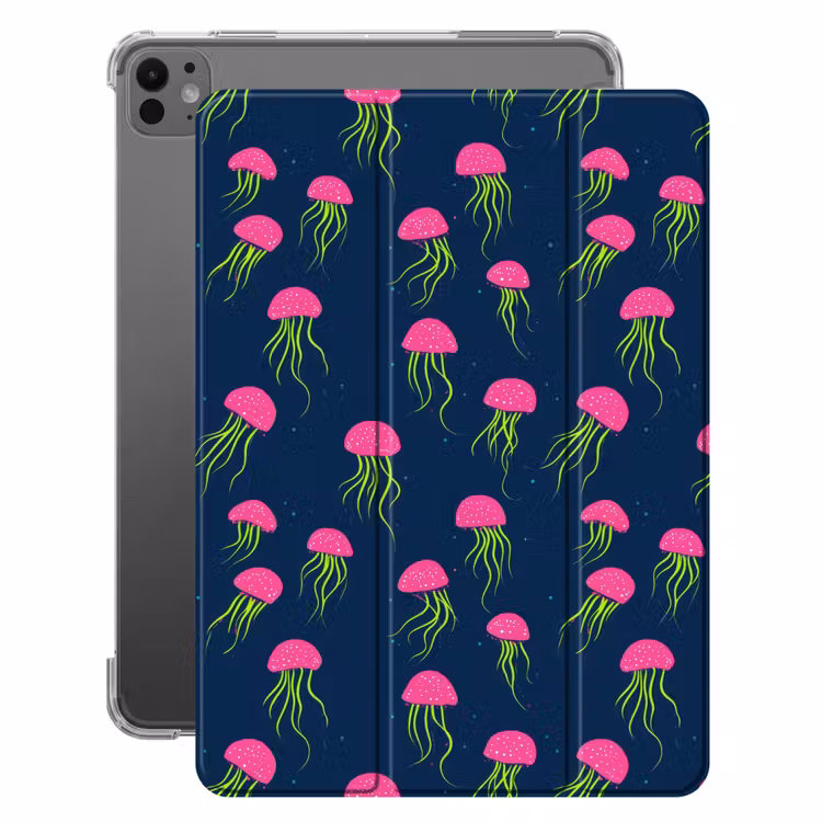 iPad-Hülle - Qualle - Tiefsee - Neon — 1