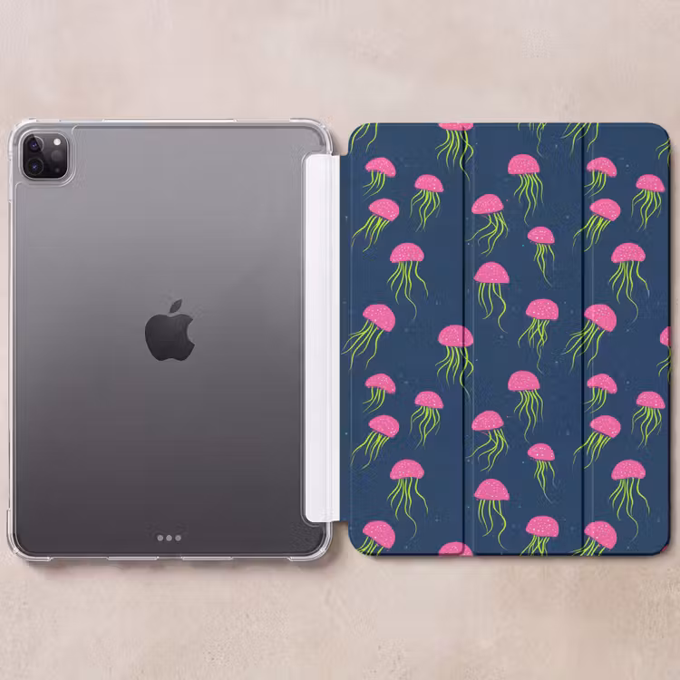 iPad-Hülle - Qualle - Tiefsee - Neon — 6