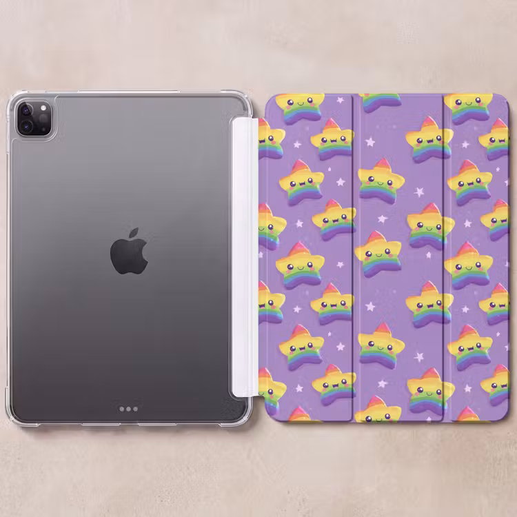iPad-Hülle - Sterne - Regenbogen - Lila — 6