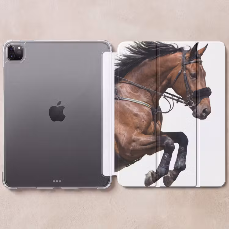 iPad-Hülle - Pferd - Springen - Modern — 6
