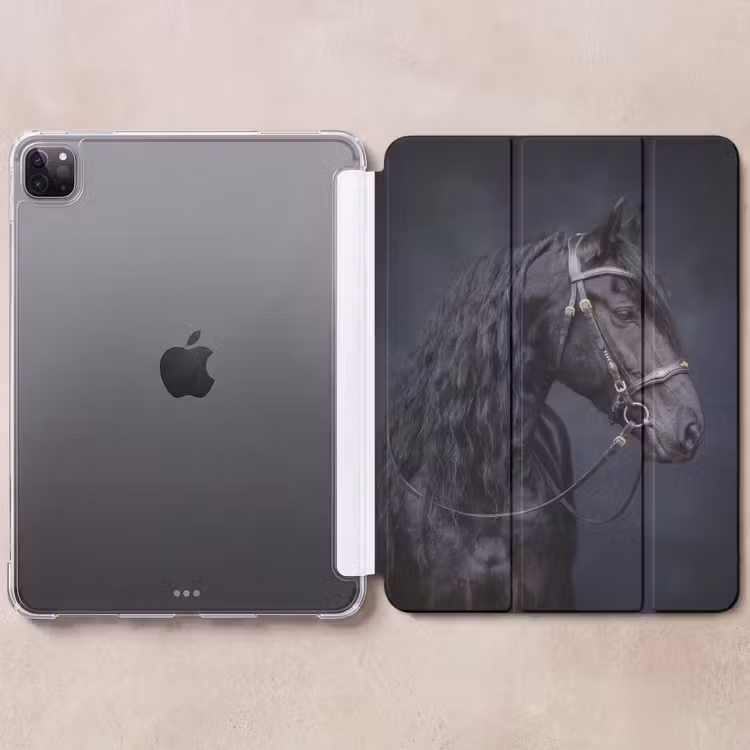 iPad-Hülle - Porträt - Pferd - Dunkelheit — 6
