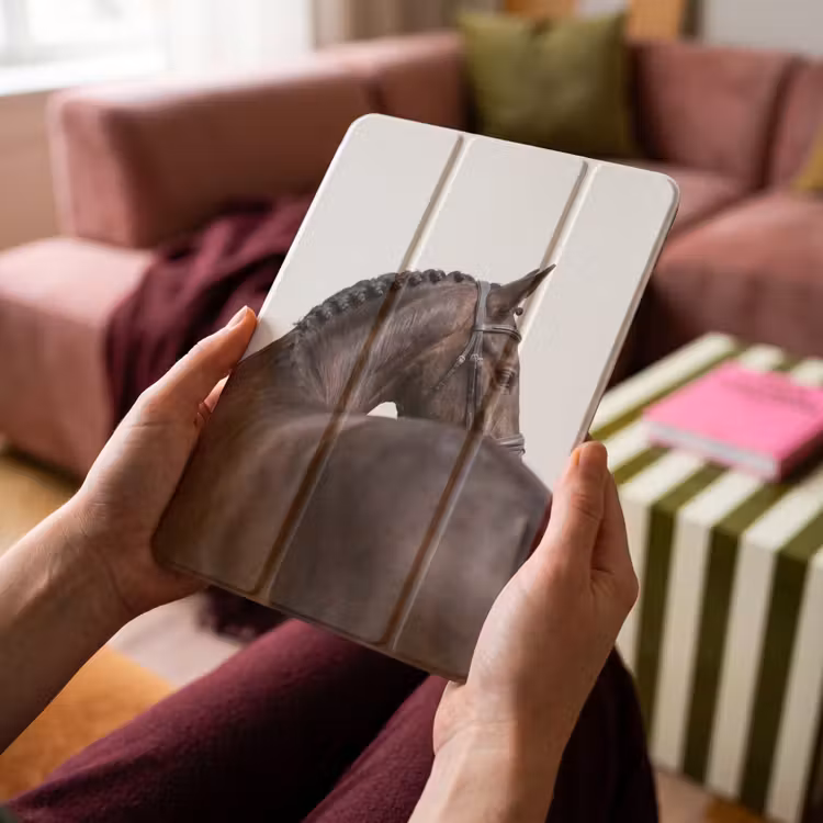 iPad-Hülle - Porträt - Pferd - Elegant — 4