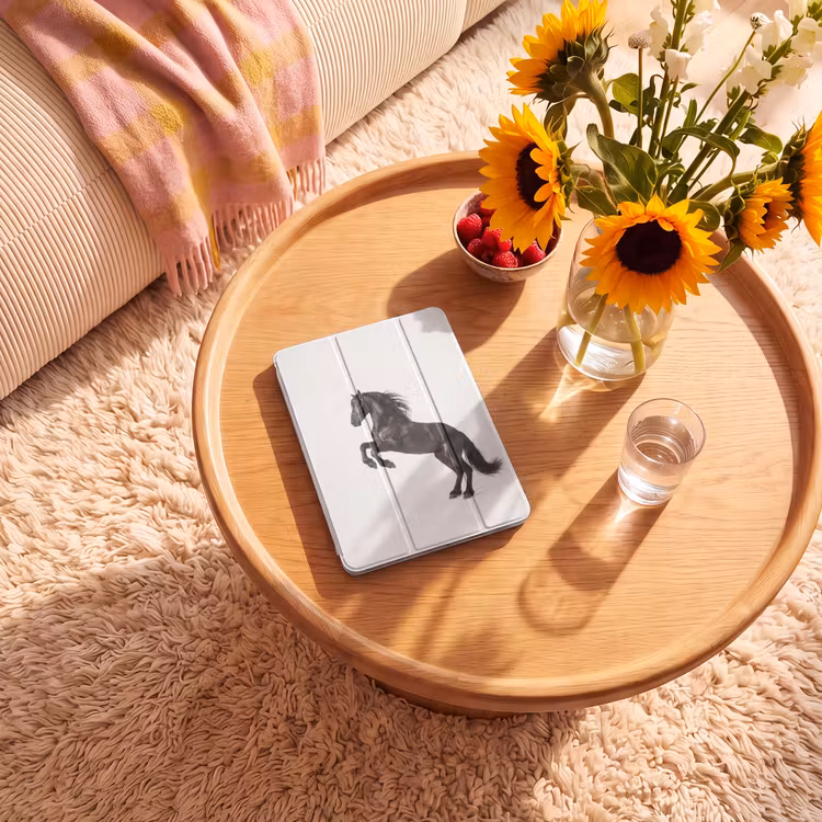 iPad-Hülle - Schwarz - Pferd - Porträt — 2