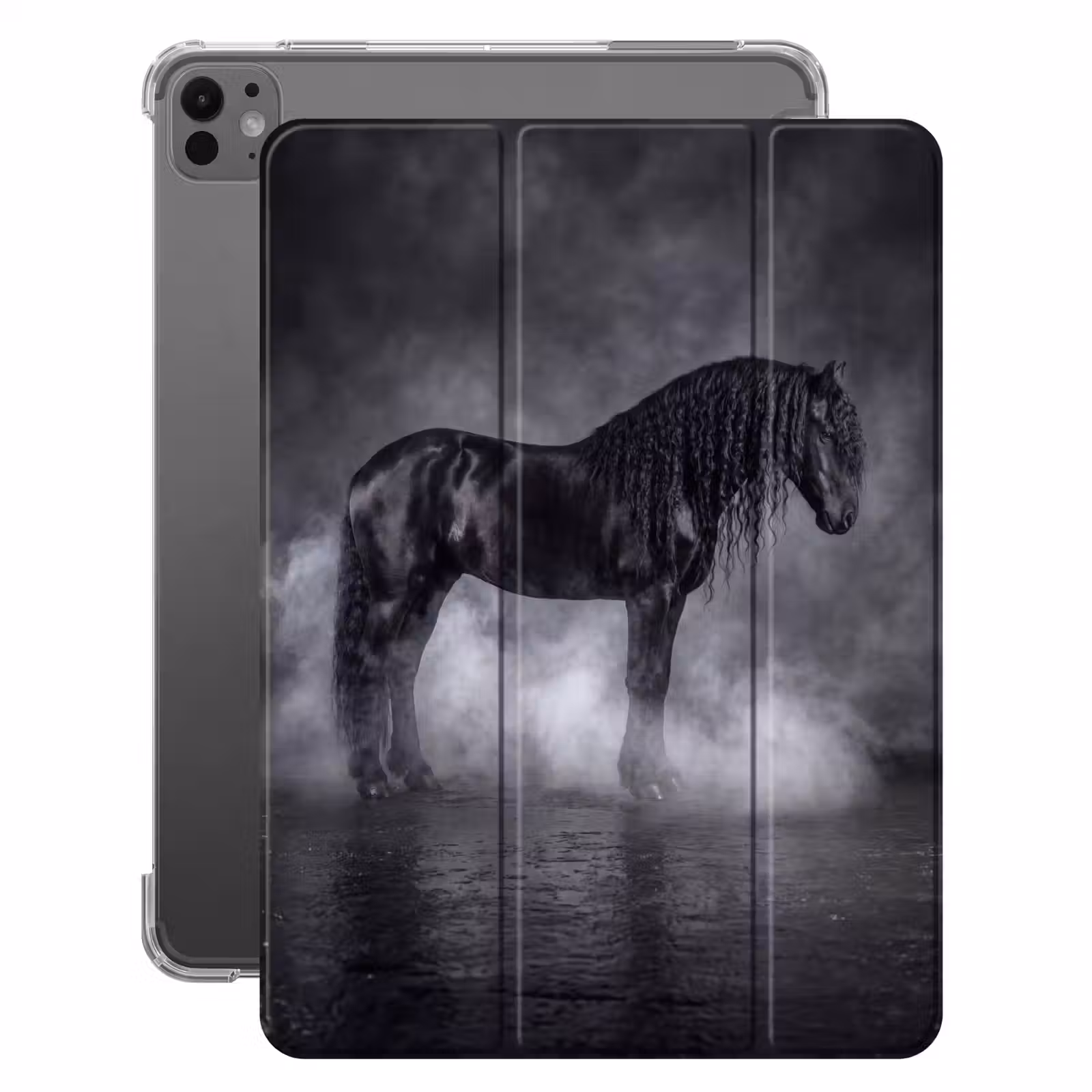 iPad-Hülle - Pferd - Magie - Schwarz — 1