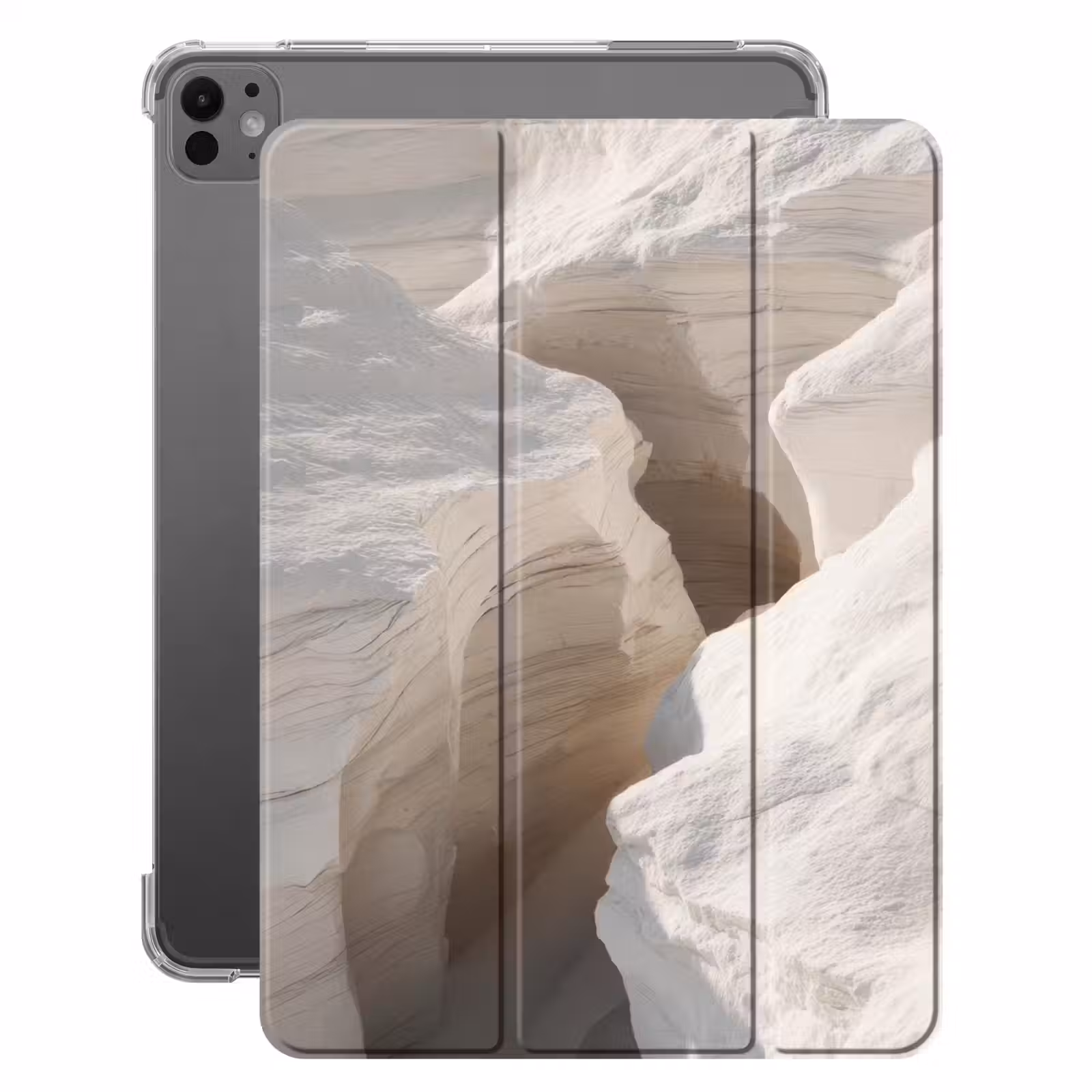iPad-Hülle - Schlucht - Weiß - Schnee — 1