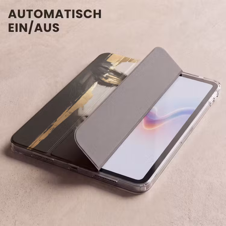 iPad-Hülle - Augen - Gesicht - Gold - Streifen — 5