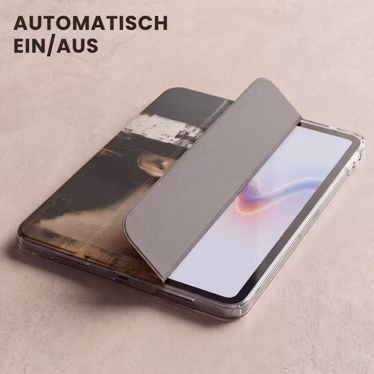 iPad-Hülle - Gesicht - Frau - Schwarz - Abstrakt — 5