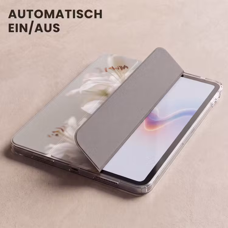 iPad-Hülle - Lilien - Boekte - Weiß - Staubgefäße — 5
