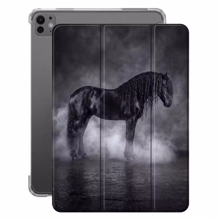 iPad-Hülle - Pferd - Magie - Schwarz — 1