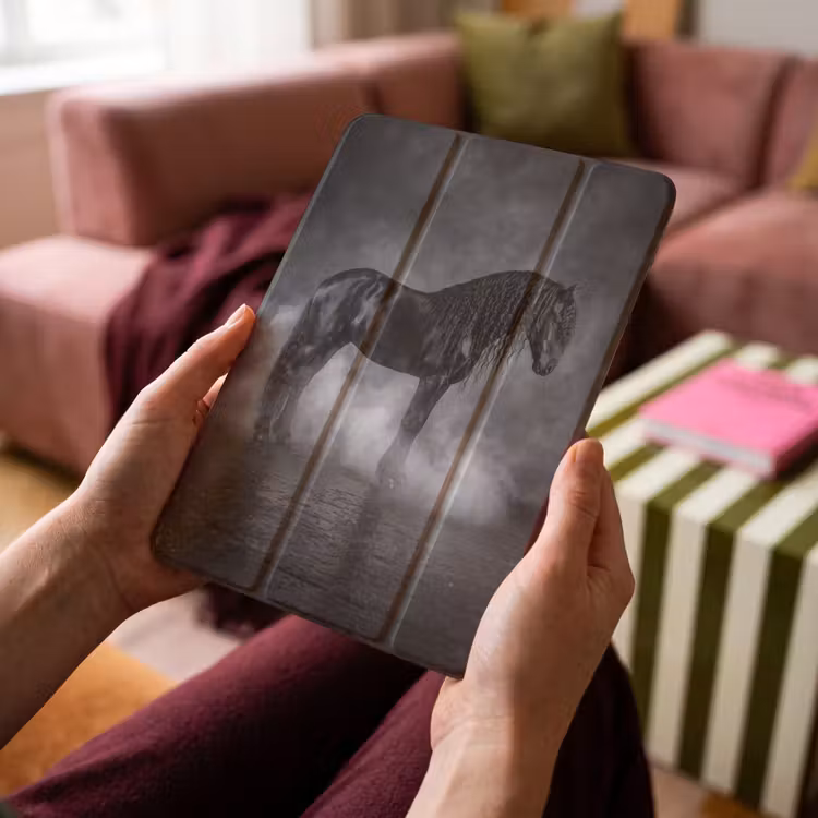 iPad-Hülle - Pferd - Magie - Schwarz — 4