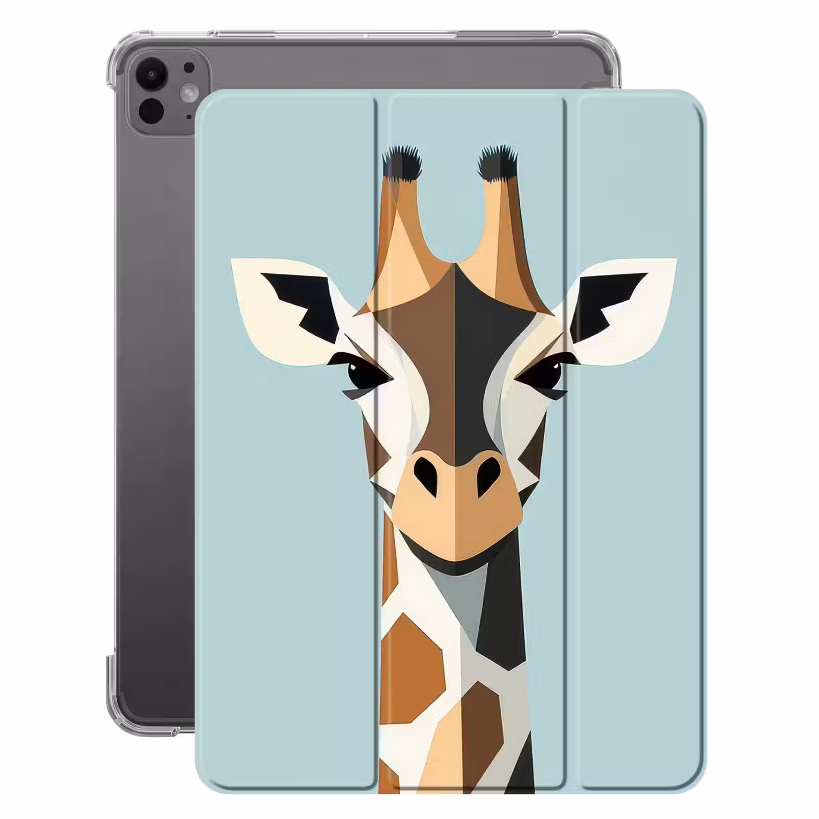 iPad-Hülle - Giraffe - Illustration - Braun - Minimalistisch — 1