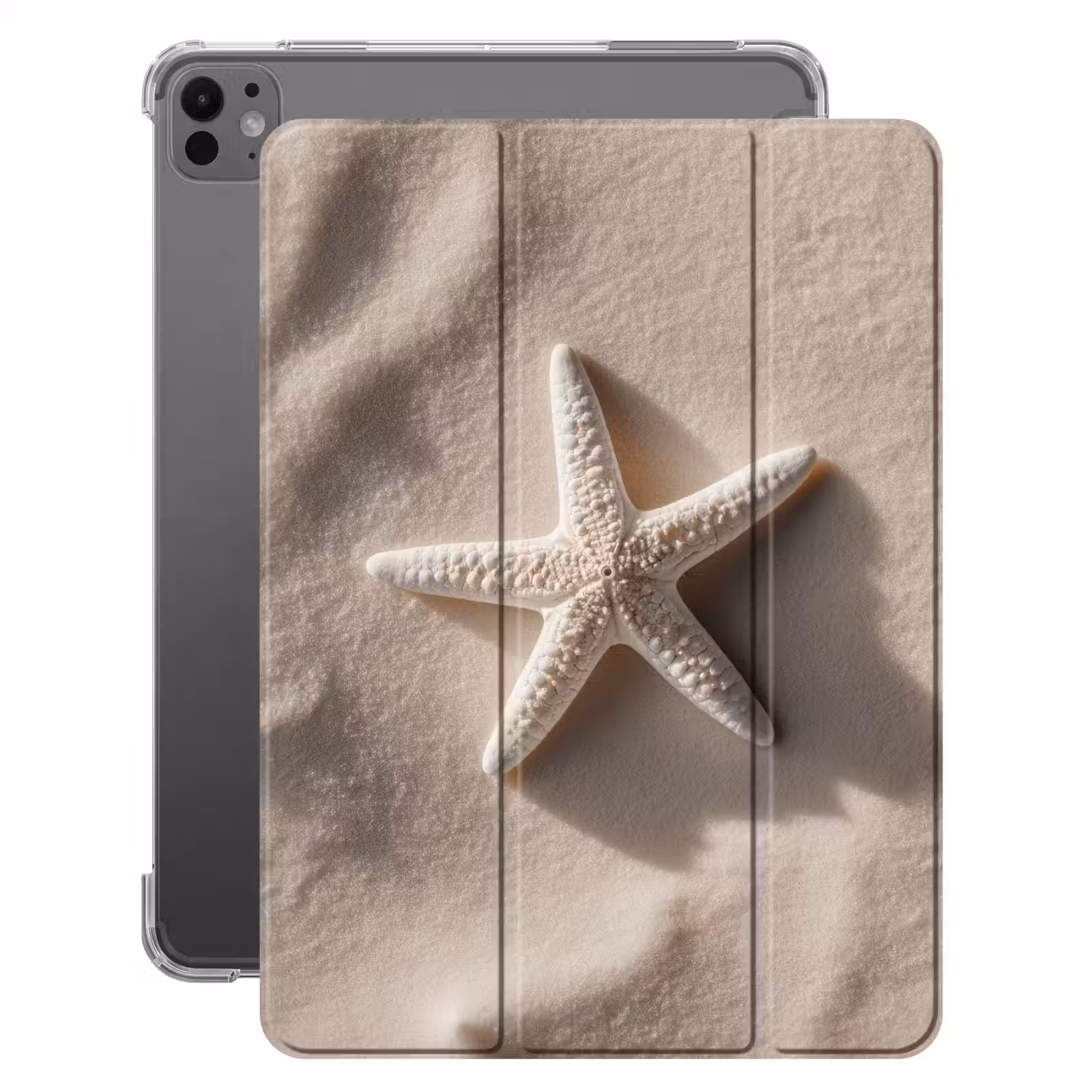 iPad-Hülle - Strand - Seestern - Sand - Beige — 1