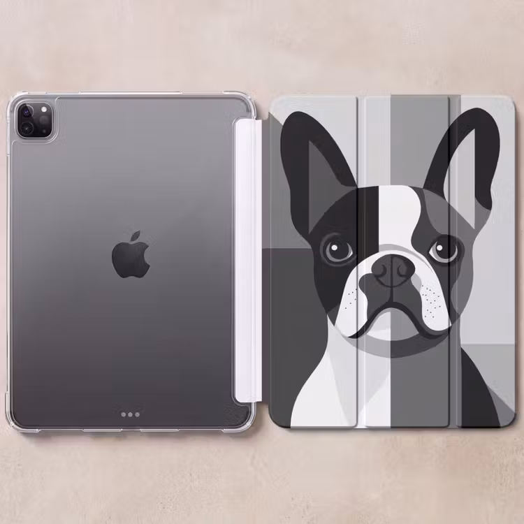 iPad-Hülle - Bulldogge - Schwarz - Abstrakt - Flugzeuge — 6
