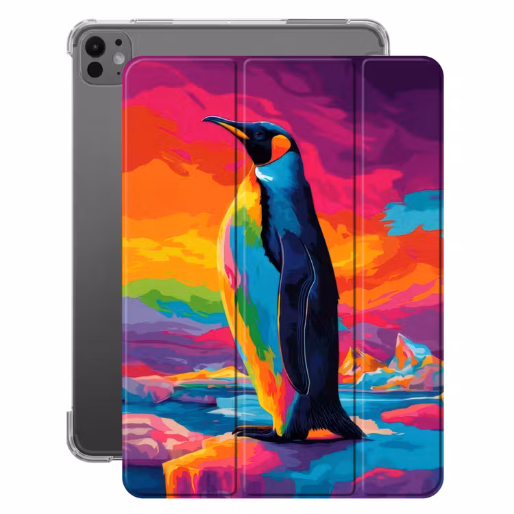 iPad-Hülle - Eisscholle - Pinguin - Abstrakt - Himmel — 1