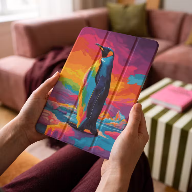 iPad-Hülle - Eisscholle - Pinguin - Abstrakt - Himmel — 4