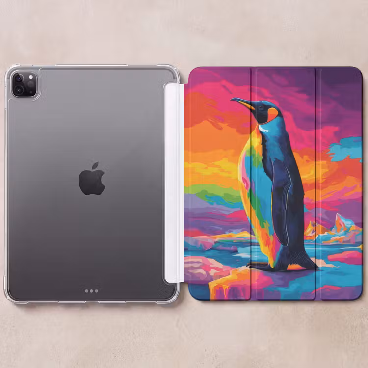 iPad-Hülle - Eisscholle - Pinguin - Abstrakt - Himmel — 6