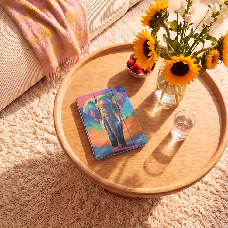 iPad-Hülle - Elefant - Bunt - Himmel - Abstrakt — 2