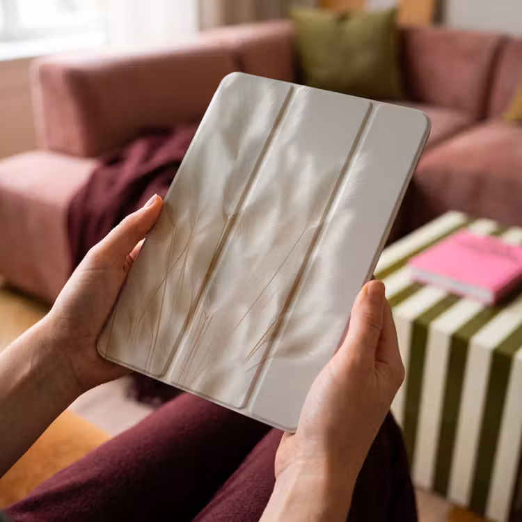 iPad-Hülle - Federn - Beige - Minimalistisch — 4