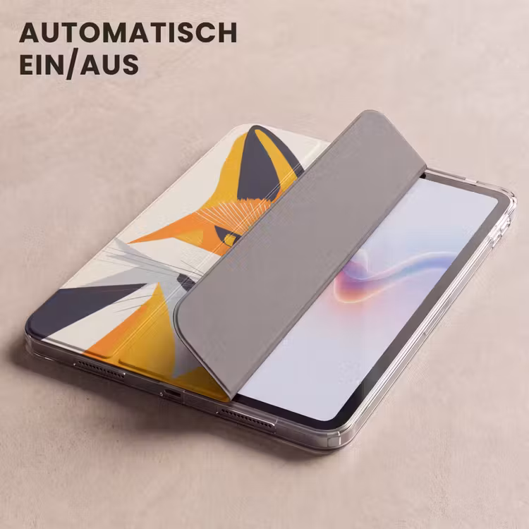 iPad-Hülle - Fuchs - Orange - Abstrakt - Dreiecke — 5