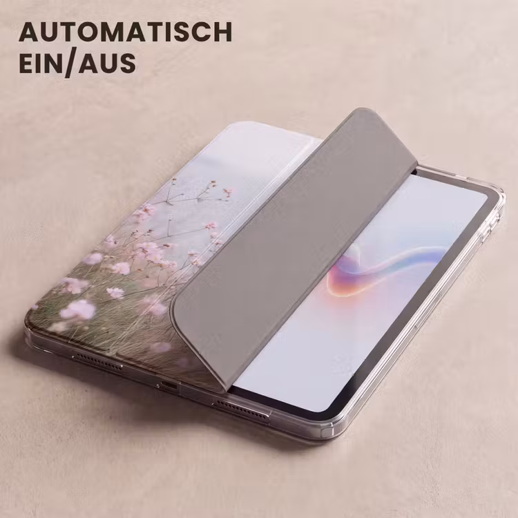 iPad-Hülle - Klippe - Blumen - Meer - Rosa — 5
