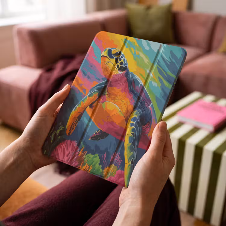 iPad-Hülle - Koralle - Schildkröte - Abstrakt - Wasser — 4