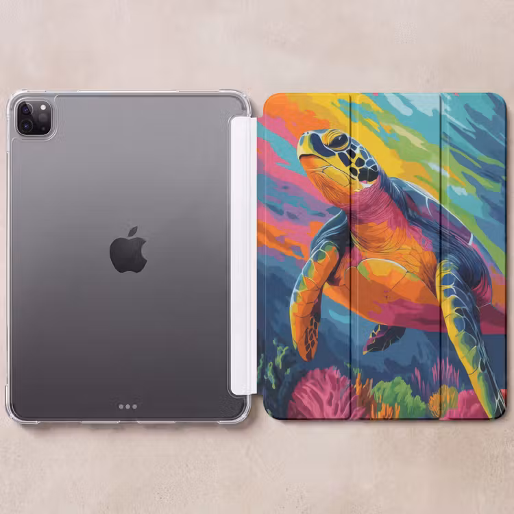 iPad-Hülle - Koralle - Schildkröte - Abstrakt - Wasser — 6