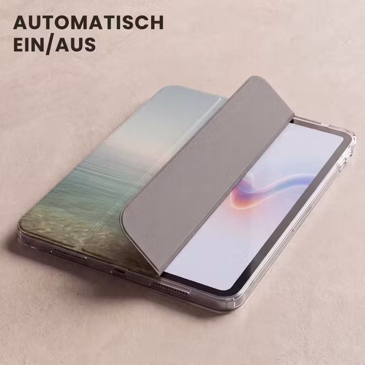 iPad-Hülle - Meer - Horizont - Blau - Nebel — 5