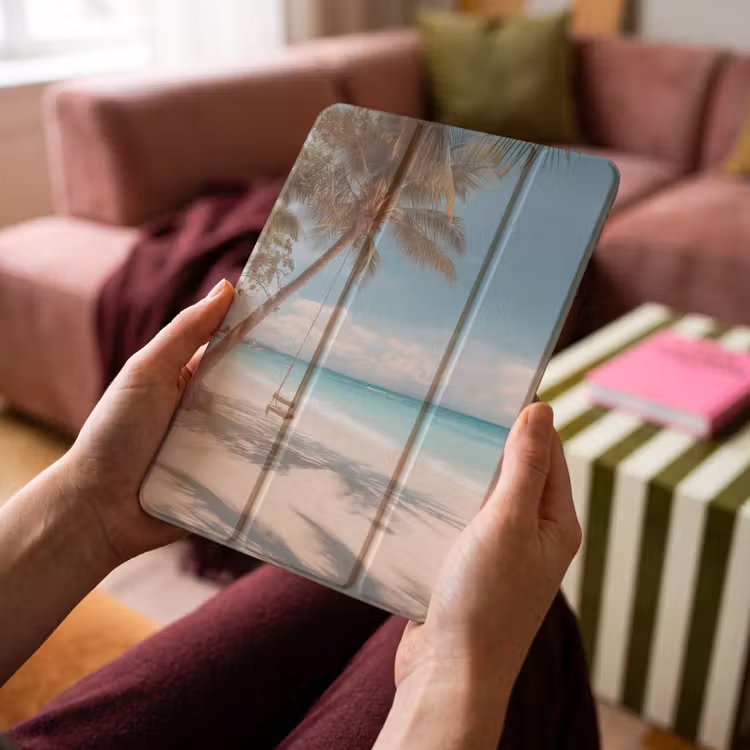 iPad-Hülle - Palme - Schaukel - Strand - Himmel — 4