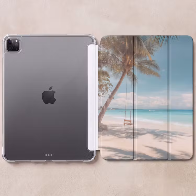 iPad-Hülle - Palme - Schaukel - Strand - Himmel — 6