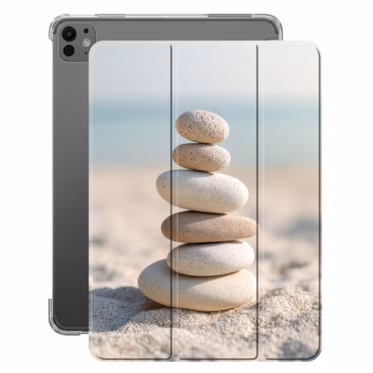 iPad-Hülle - Steine - Stapel - Sand - Meer — 1