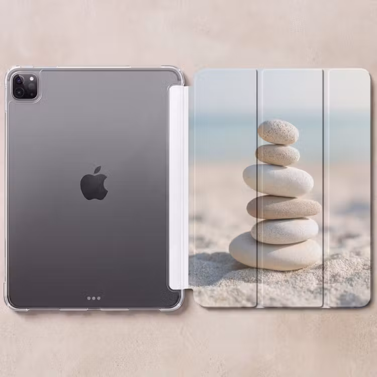 iPad-Hülle - Steine - Stapel - Sand - Meer — 6