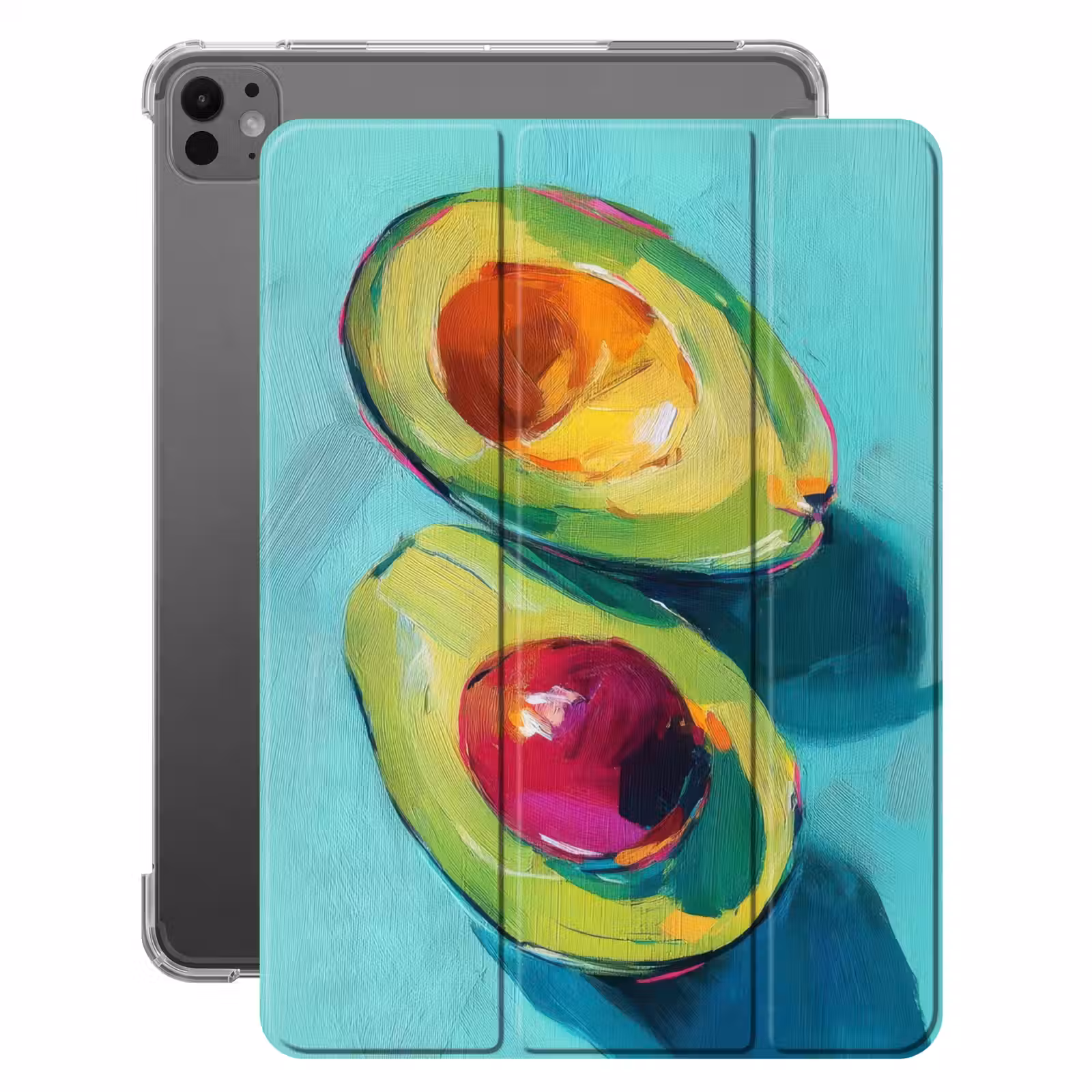 iPad-Hülle - Avocado - Grün - Saatgut - Schatten — 1