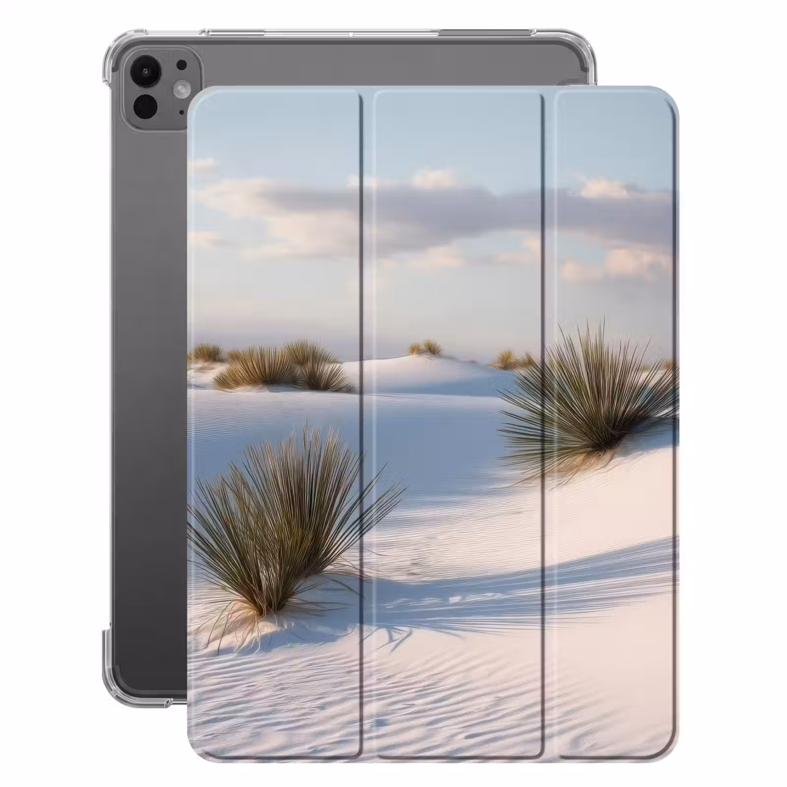 iPad-Hülle - Dünen - Gras - Wolken - Beige — 1