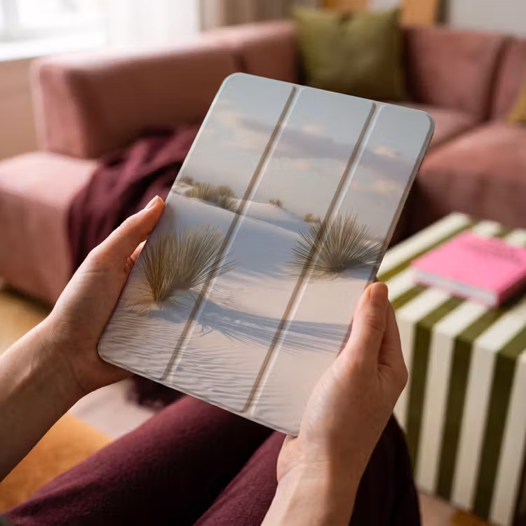 iPad-Hülle - Dünen - Gras - Wolken - Beige — 4