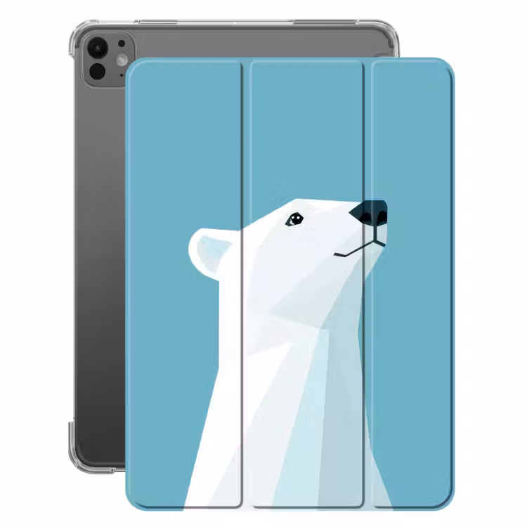 iPad-Hülle - Eisbär - Hellblau - Minimalistisch — 1