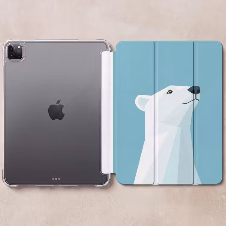 iPad-Hülle - Eisbär - Hellblau - Minimalistisch — 6