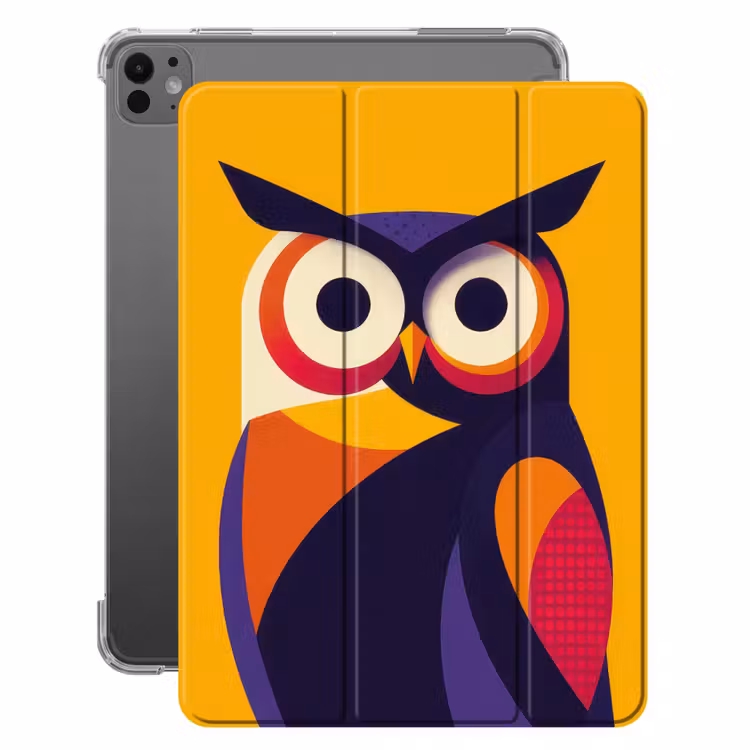 iPad-Hülle - Eule - Grafik - Bunt - Augen — 1