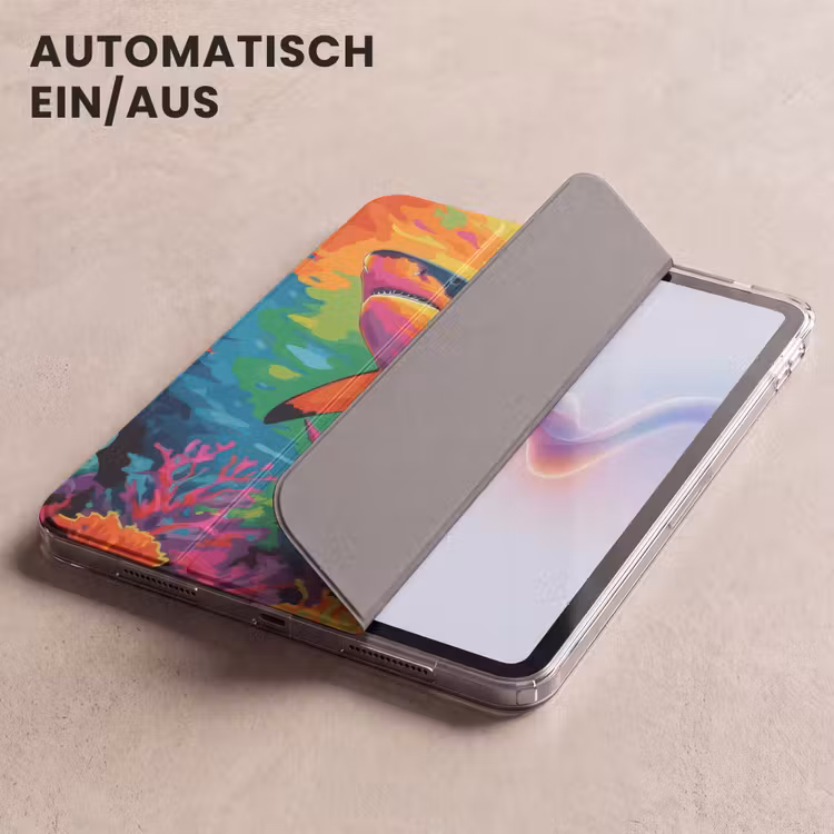 iPad-Hülle - Hai - Korallenriff - Abstrakt - Farbenfroh — 5