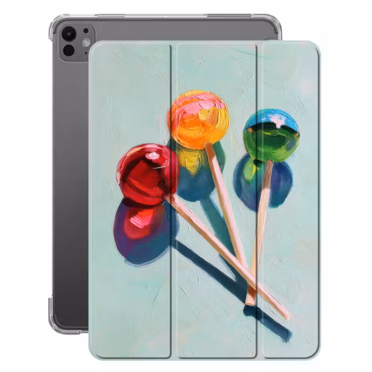 iPad-Hülle - Lutscher - Schatten - Drei - Blau — 1