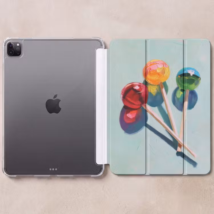 iPad-Hülle - Lutscher - Schatten - Drei - Blau — 6