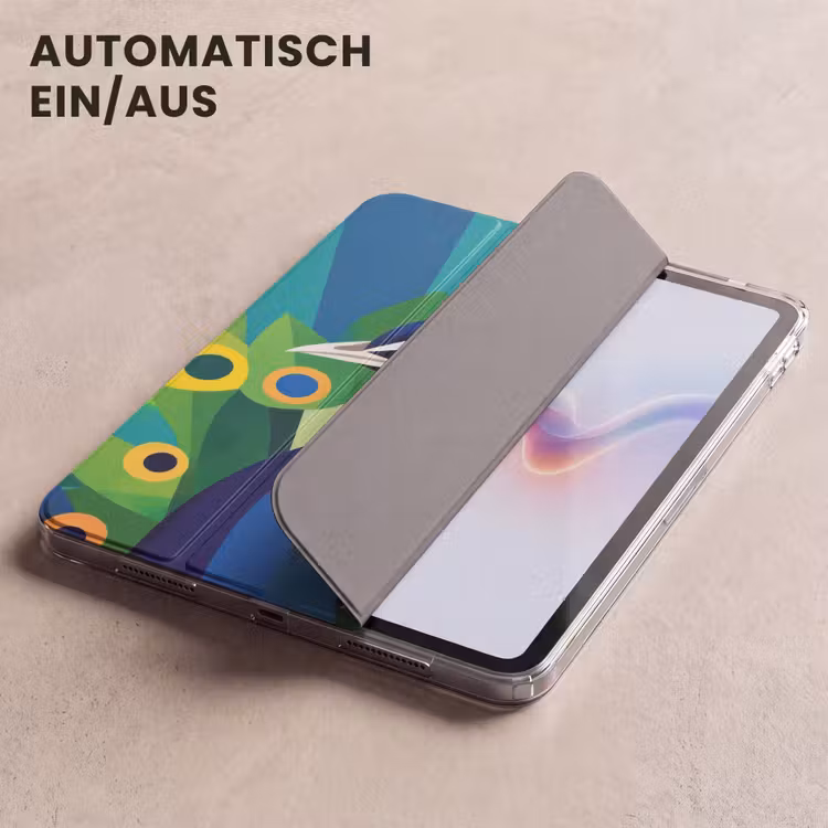 iPad-Hülle - Pfau - Kreise - Blau — 5