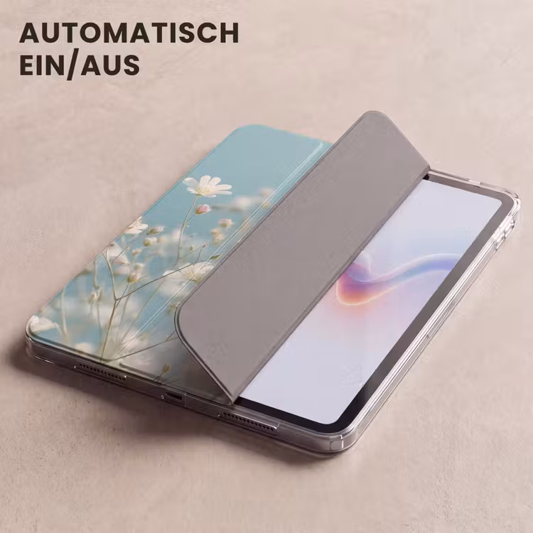 iPad-Hülle - Stengels - Bloemen - Lucht - Wit — 5