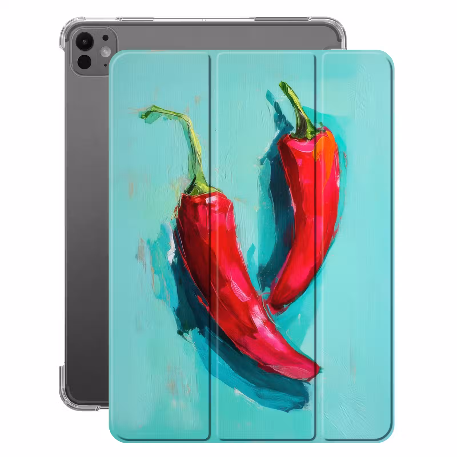iPad-Hülle - Chilischoten - Gefärbt - Rot — 1