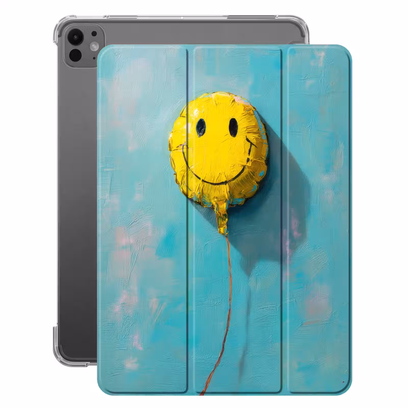 iPad-Hülle - Luftballon - Gelb - Smiley — 1