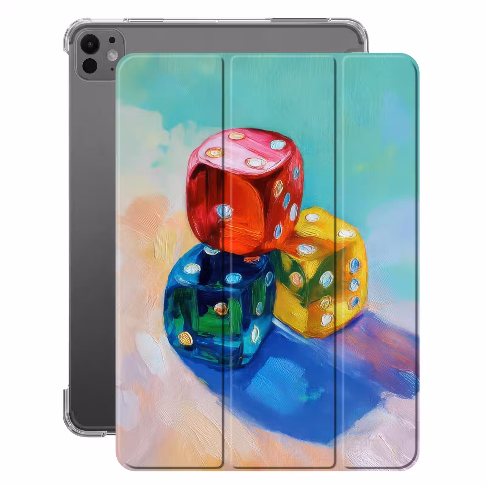 iPad-Hülle - Würfel - Bunt - Zahlen - Punkte — 1