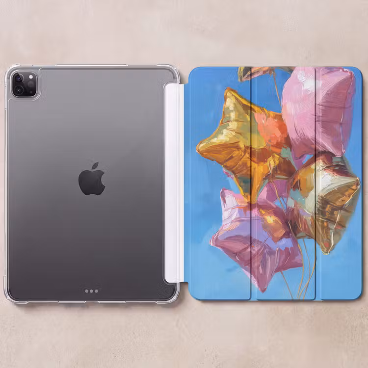 iPad-Hülle - Ballons - Gold - Sternförmig - Rosa — 6