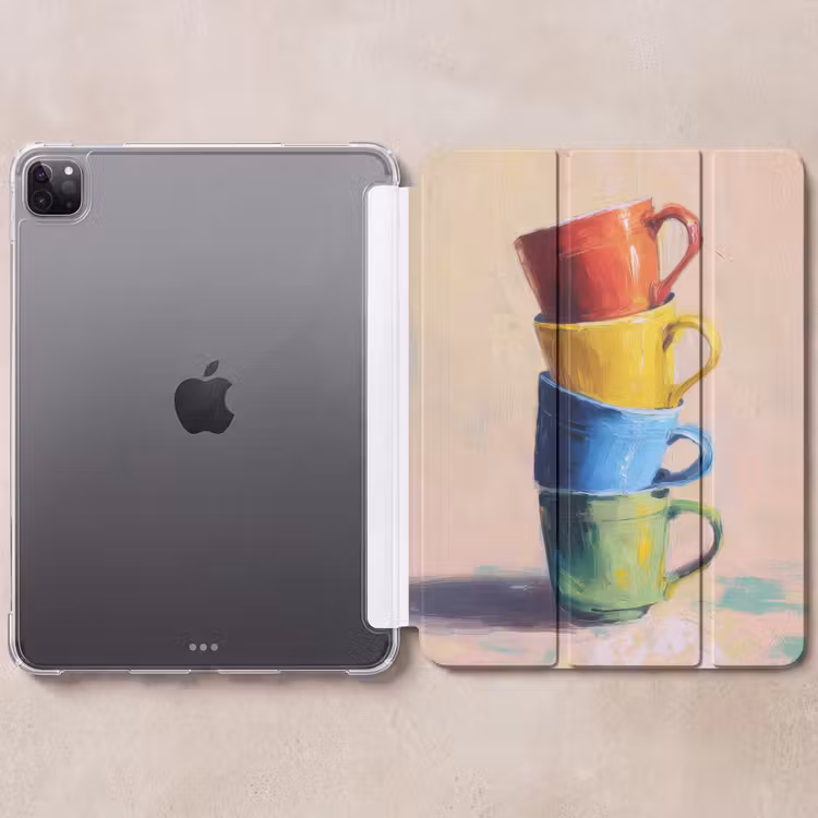 iPad-Hülle - Becher - Gestapelt - Keramik - Farbenfroh — 6