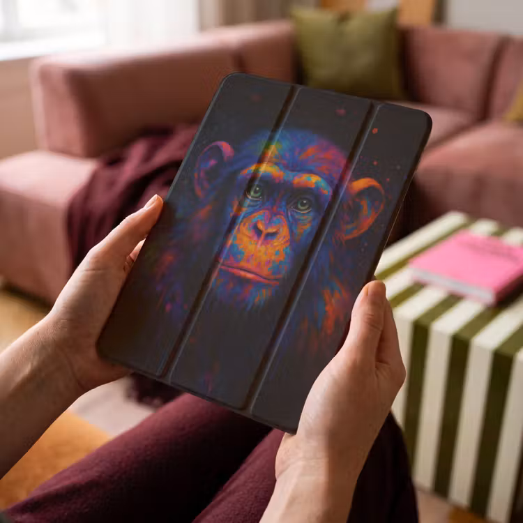 iPad-Hülle - Bunt - Affe - Abstrakt — 4