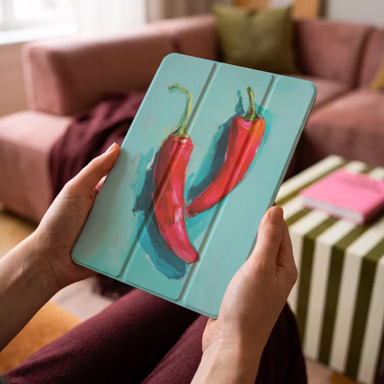 iPad-Hülle - Chilischoten - Gefärbt - Rot — 4